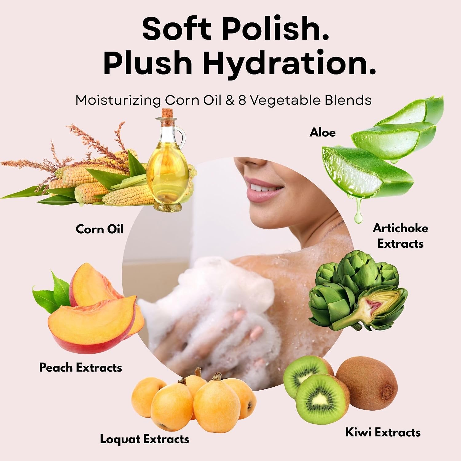 Pelican Soap Hip Care Body Soap Scrub Sweet Peach [180g]